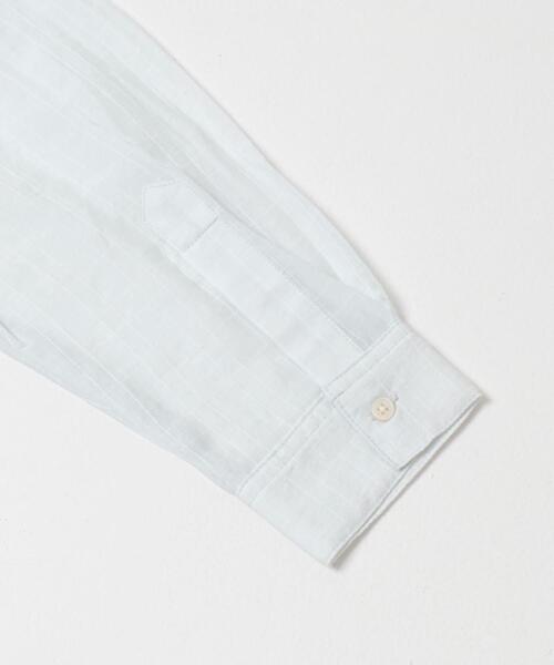 ITEMS URBANRESEARCH（アイテムズ アーバンリサーチ）の「シアーチェックオーバーシャツ（シャツ/ブラウス・レディース・ライトブルー/ベージュ系その他/ブラック・FREE）」の16枚目の写真