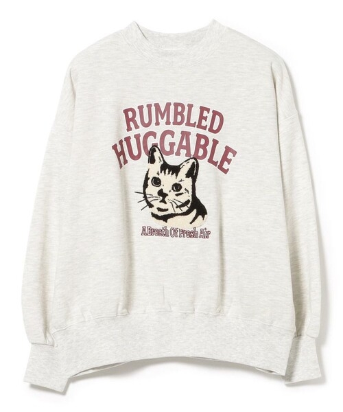 BEAMS HEART(ビームスハート)の「ネコ 刺繍 スウェット(スウェット・レディース・チャコールグレー/ライトグレー/ホワイト系その他5・FREE)」の2枚目の写真