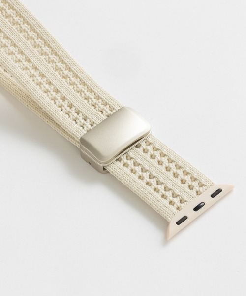 emonique(エモニーク)の「ナイロン編み アップルウォッチバンド Apple Watch バンド【38mm/40mm/41mm 対応】(デジタル腕時計・レディース・ピンク/ブラック/ライトブルー/グリーン/ホワイト/レッド・38/42)」の10枚目の写真