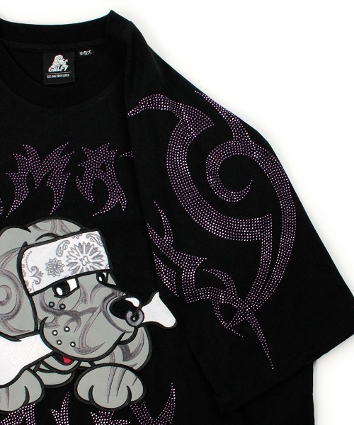 GALFY(ガルフィー)の「A'GEM/9 × .kom 『GALFY/ガルフィー』ピカピカ族Tシャツ(Tシャツ/カットソー・メンズ・ブラック/ホワイト・L)」の11枚目の写真
