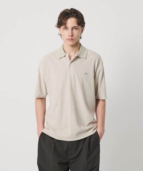 LACOSTE for BEAUTY&YOUTH＞ ワントーン パイル ショートスリーブ