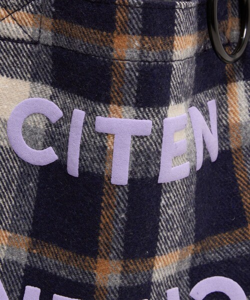 CITEN(シテン)の「<CITEN>チェック柄トートSサイズ(トートバッグ・レディース・ブラウン/ネイビー/ロイヤルブルー・フリー)」の13枚目の写真