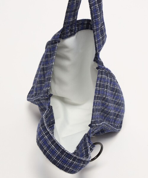 CITEN(シテン)の「<CITEN>チェック柄トートSサイズ(トートバッグ・レディース・ブラウン/ネイビー/ロイヤルブルー・フリー)」の21枚目の写真