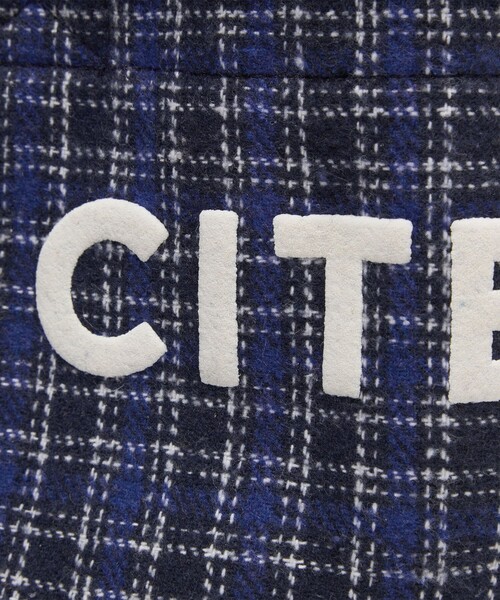 CITEN(シテン)の「<CITEN>チェック柄トートSサイズ(トートバッグ・レディース・ブラウン/ネイビー/ロイヤルブルー・フリー)」の22枚目の写真