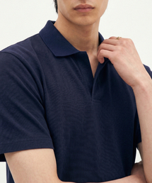 PROCESS（プロセス）の「Crop PK T shrit - Navy（Tシャツ/カットソー）」