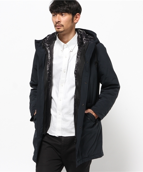 OUTLET(アウトレット)の「【WHO'S WHO gallery】GGポリストレッチ3WAYモッズ(モッズコート・メンズ・ネイビー・LARGE/MEDIUM)」の4枚目の写真