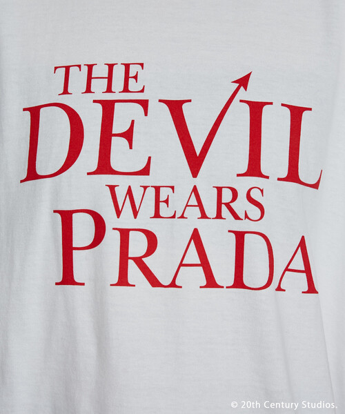 FREAK'S STORE(フリークスストア)の「GOOD ROCK SPEED/グッドロックスピード 【The Devil Wears Prada】ロゴ Tシャツ/『プラダを着た悪魔』(Tシャツ/カットソー・レディース・オフホワイト/チャコール・フリ-)」の15枚目の写真