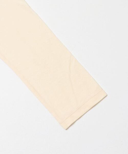 FORK&SPOON（フォークアンドスプーン）の「FORK&SPOON　ドライ天竺ロングスリーブTシャツ（Tシャツ/カットソー・レディース・アイボリー/スミクロ/パープル・1）」の10枚目の写真