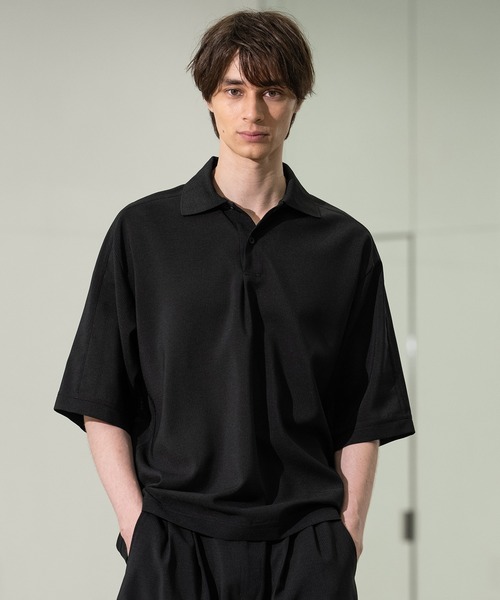 CITY TOKYO(シティトウキョウ)の「【CITY TOKYO/シティートーキョー】Cool-flex ポロシャツ(ポロシャツ・メンズ・カーキ/ブラック・1/2)」の3枚目の写真