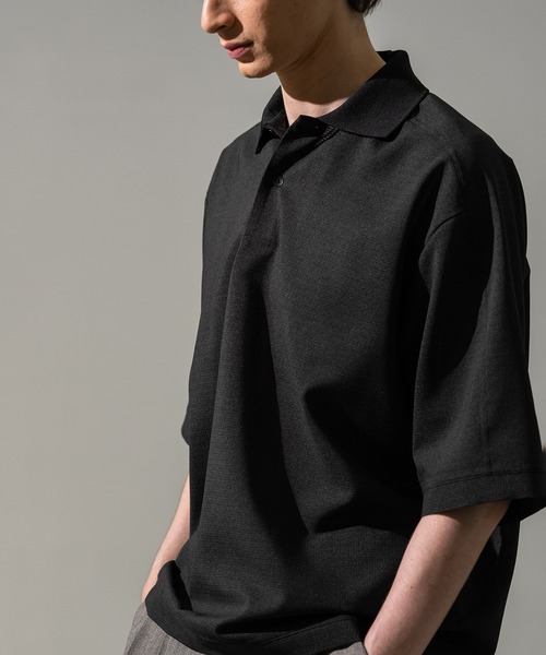 CITY TOKYO(シティトウキョウ)の「【CITY TOKYO/シティートーキョー】Cool-flex ポロシャツ(ポロシャツ・メンズ・カーキ/ブラック・1/2)」の12枚目の写真