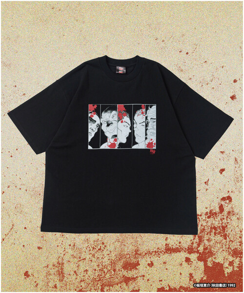 FREAK'S STORE(フリークスストア)の「敗北を知りたい/最凶死刑囚/プリント クルーネック Tシャツ/刃牙(Tシャツ/カットソー・メンズ・ホワイト/ブラック・LARGE/X-LARGE/MEDIUM)」の3枚目の写真