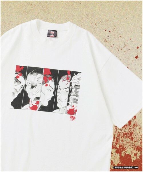 FREAK'S STORE(フリークスストア)の「敗北を知りたい/最凶死刑囚/プリント クルーネック Tシャツ/刃牙(Tシャツ/カットソー・メンズ・ホワイト/ブラック・LARGE/X-LARGE/MEDIUM)」の11枚目の写真