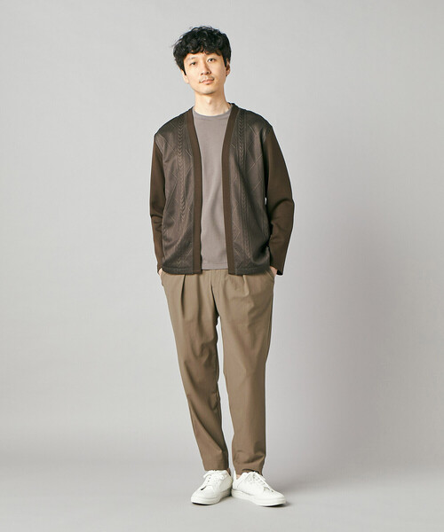 COMME CA MEN(コムサメン)の「【接触冷感・防しわ】レノクロストリコット 1タックイージーパンツ(その他パンツ・メンズ・チャコールグレー/ベージュ/ブラウン・M/L)」の17枚目の写真