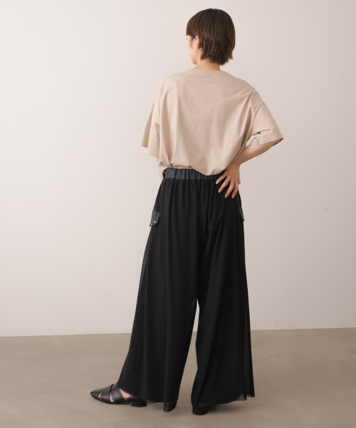 Bou Jeloud(ブージュルード)の「メッシュドッキングパンツ(その他パンツ・レディース・モカ/ブラック・38)」の11枚目の写真