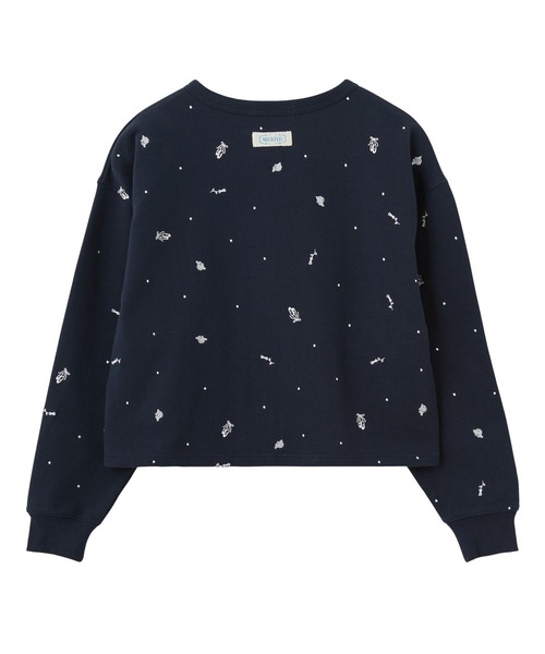 MILKFED.（ミルクフェド）の「EMBROIDERED ROSE SWEAT JACKET（スウェット・レディース・オートミール/アッシュ/ネイビー・ONE SIZE）」の15枚目の写真
