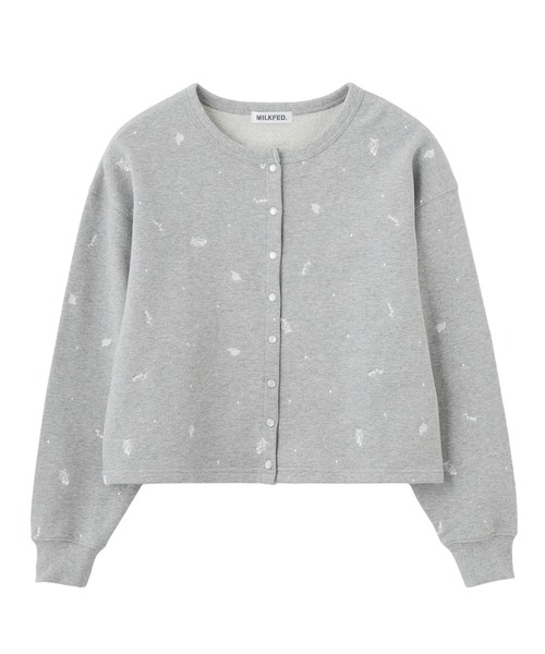 MILKFED.（ミルクフェド）の「EMBROIDERED ROSE SWEAT JACKET（スウェット・レディース・オートミール/アッシュ/ネイビー・ONE SIZE）」の16枚目の写真