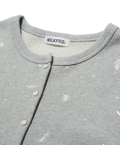 MILKFED.（ミルクフェド）の「EMBROIDERED ROSE SWEAT JACKET（スウェット・レディース・オートミール/アッシュ/ネイビー・ONE SIZE）」の18枚目の写真