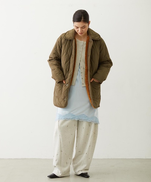 MILKFED.（ミルクフェド）の「EMBROIDERED ROSE SWEAT JACKET（スウェット・レディース・オートミール/アッシュ/ネイビー・ONE SIZE）」の10枚目の写真