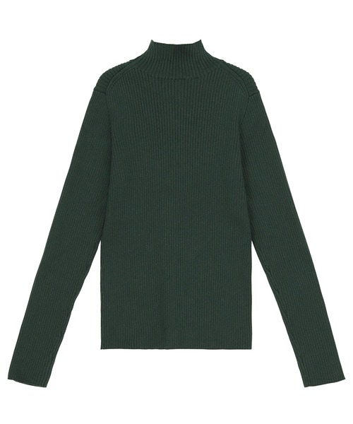 ZUCCa(ズッカ)の「RIB KNIT TOP / ニットプルオーバー(ニット/セーター・レディース・ブラウン/ネイビー/ホワイト/ライトブルー/グリーン・M size)」の6枚目の写真