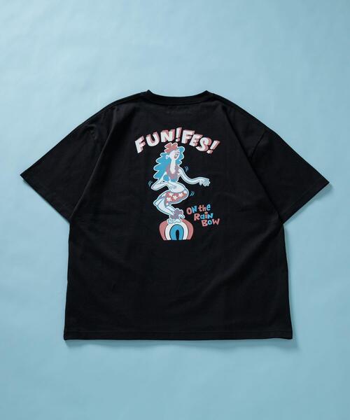 URBAN RESEARCH Sonny Label(アーバンリサーチサニーレーベル)の「HIROCKSHOWコラボTシャツ RAINBOW(Tシャツ/カットソー・メンズ・ホワイト/ブラック・LARGE/MEDIUM)」の1枚目の写真