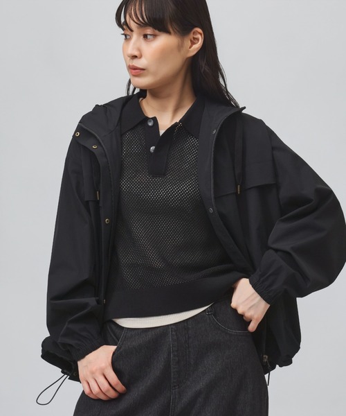 TIGORA（ティゴラ）の「ティゴラ TIGORA UVカットストレッチウーブンジャケット（ナイロンジャケット・レディース・ブラウン/ブラック・XL/S/M/L）」の2枚目の写真