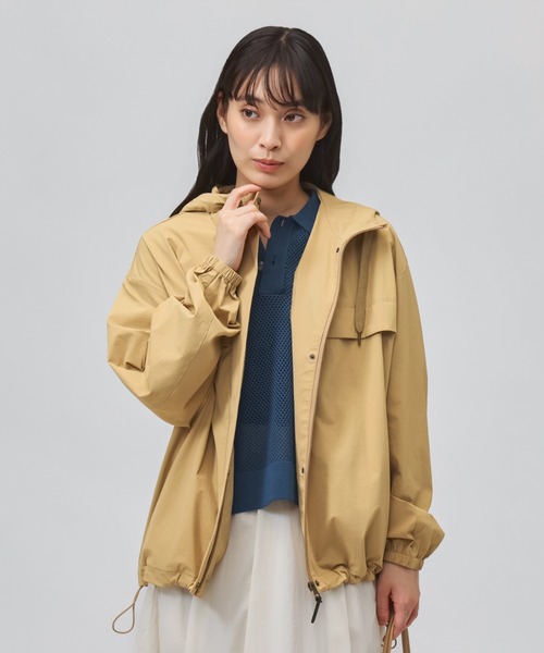 TIGORA（ティゴラ）の「ティゴラ TIGORA UVカットストレッチウーブンジャケット（ナイロンジャケット・レディース・ブラウン/ブラック・XL/S/M/L）」の4枚目の写真