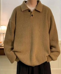 Soft Rib Polo Knit ソフトリブポロニット