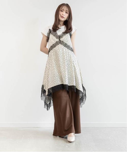 RANDA(ランダ)の「ハイウエストタックワイドパンツ(その他パンツ・レディース・ブラウン/ブラック/ブルー系その他・1/0)」の18枚目の写真