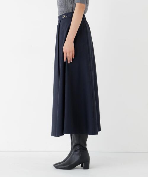 NATURAL BEAUTY BASIC(ナチュラルビューティーベーシック)の「ビット付フレアスカート(スカート・レディース・ネイビー/ベージュ/ブラウン・X-SMALL/SMALL/MEDIUM)」の13枚目の写真