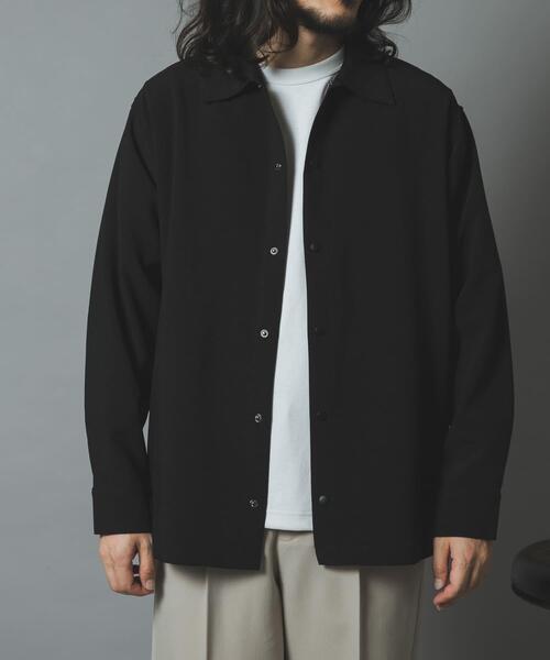ITEMS URBANRESEARCH（アイテムズ アーバンリサーチ）の「2WAYストレッチ L.S.スナップシャツ（シャツ/ブラウス・メンズ・チャコールグレー/オリーブ/ブラック/ネイビー・LARGE/MEDIUM）」の16枚目の写真