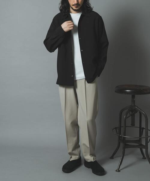 ITEMS URBANRESEARCH（アイテムズ アーバンリサーチ）の「2WAYストレッチ L.S.スナップシャツ（シャツ/ブラウス・メンズ・チャコールグレー/オリーブ/ブラック/ネイビー・LARGE/MEDIUM）」の19枚目の写真