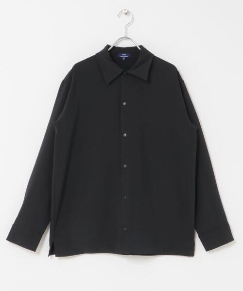 ITEMS URBANRESEARCH（アイテムズ アーバンリサーチ）の「2WAYストレッチ L.S.スナップシャツ（シャツ/ブラウス・メンズ・チャコールグレー/オリーブ/ブラック/ネイビー・LARGE/MEDIUM）」の20枚目の写真