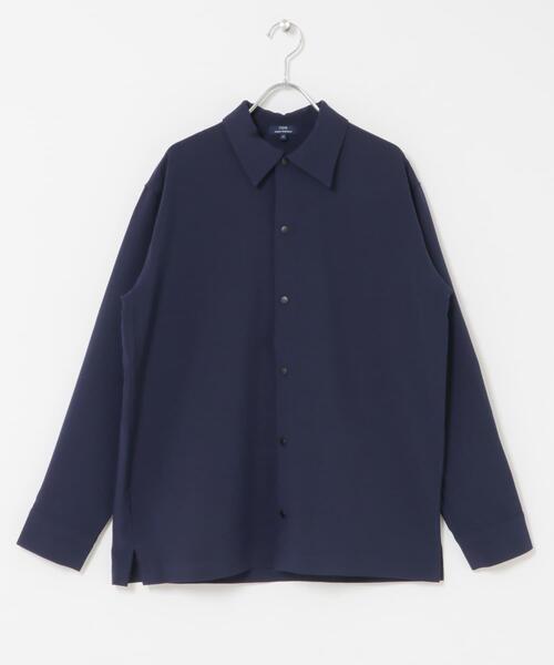ITEMS URBANRESEARCH（アイテムズ アーバンリサーチ）の「2WAYストレッチ L.S.スナップシャツ（シャツ/ブラウス・メンズ・チャコールグレー/オリーブ/ブラック/ネイビー・LARGE/MEDIUM）」の13枚目の写真