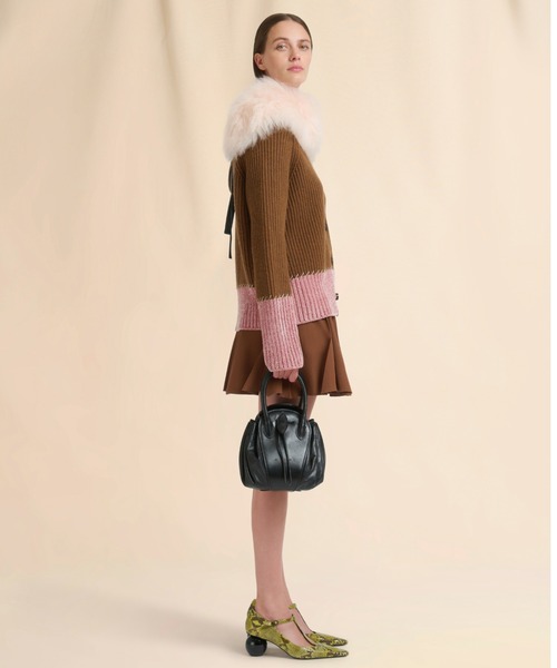 MARNI（マルニ）の「TULIPEA / スモールバッグ（ハンドバッグ・レディース・ブラウン/ライトイエロー/ブラック・ONE SIZE）」の13枚目の写真