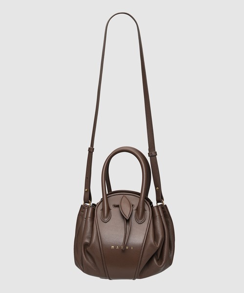 MARNI（マルニ）の「TULIPEA / スモールバッグ（ハンドバッグ・レディース・ブラウン/ライトイエロー/ブラック・ONE SIZE）」の14枚目の写真