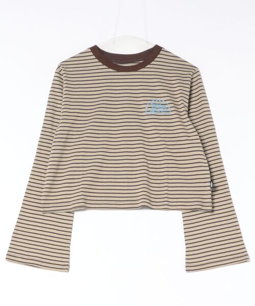 VANS(バンズ)の「VANS ヴァンズ W OFF THE WALL LS-TSHIRT ロングスリーブ 126K3020201 ABC-MART限定 BROWN(Tシャツ/カットソー・レディース・ブラウン・SMALL/MEDIUM)」の1枚目の写真