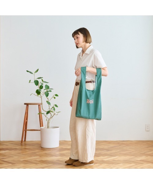 Belle Maison(ベルメゾン)の「【iloi】北欧スタイルのエコバッグ(トートバッグ・レディース・スカイブルー/ブルー/イエロー/グリーン・-)」の9枚目の写真