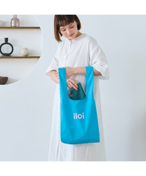Belle Maison(ベルメゾン)の「【iloi】北欧スタイルのエコバッグ(トートバッグ・レディース・スカイブルー/ブルー/イエロー/グリーン・-)」の14枚目の写真