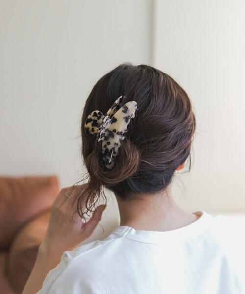 URBAN RESEARCH DOORS（アーバンリサーチドアーズ）の「マーブルヘアクリップ（バレッタ/ヘアクリップ・レディース・ブラウン/ベージュ・ONE）」の6枚目の写真
