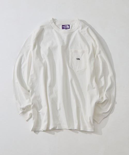 THE NORTH FACE PURPLE LABEL（ザ ノースフェイス パープルレーベル）の「【THE NORTH FACE Purple Label /ザ・ノース・フェイス パープルレーベル】8oz Field Long Sleeve Pocket Tee（Tシャツ/カットソー・メンズ・ブラック/オフホワイト/ダークグレー/ライトブルーグレー・XL/M/L）」の2枚目の写真