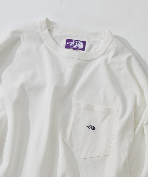 THE NORTH FACE PURPLE LABEL（ザ ノースフェイス パープルレーベル）の「【THE NORTH FACE Purple Label /ザ・ノース・フェイス パープルレーベル】8oz Field Long Sleeve Pocket Tee（Tシャツ/カットソー・メンズ・ブラック/オフホワイト/ダークグレー/ライトブルーグレー・XL/M/L）」の22枚目の写真