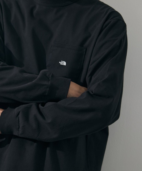 THE NORTH FACE PURPLE LABEL（ザ ノースフェイス パープルレーベル）の「【THE NORTH FACE Purple Label /ザ・ノース・フェイス パープルレーベル】8oz Field Long Sleeve Pocket Tee（Tシャツ/カットソー・メンズ・ブラック/オフホワイト/ダークグレー/ライトブルーグレー・XL/M/L）」の10枚目の写真