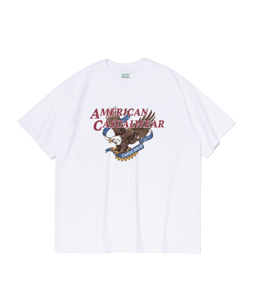 CARGOBROS(カーゴブロス)の「リバティウィンググラフィック半袖Tシャツ(ホワイト)(Tシャツ/カットソー・メンズ・その他・LARGE/MEDIUM/SMALL/2XL/X-LARGE)」の1枚目の写真