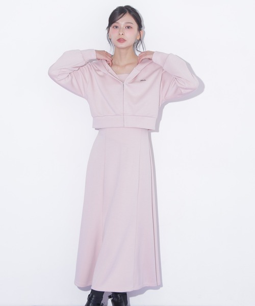 JILL by JILL STUART(ジルバイジルスチュアート)の「フーディーセットアップ(ワンピース・レディース・ピンク/ブルー/グレー・FREE)」の3枚目の写真