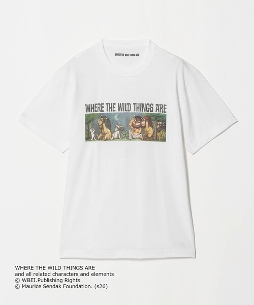 BEAUTY&YOUTH UNITED ARROWS(ビューティーアンドユースユナイテッドアローズ)の「【別注】<かいじゅうたちのいるところ>プリント Tシャツ 3(Tシャツ/カットソー・メンズ・ネイビー/ホワイト・M/L/XL)」の1枚目の写真