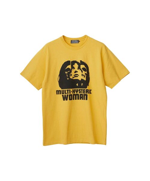HYSTERIC GLAMOUR（ヒステリックグラマー）の「MULTI HYSTERIC SKULL Tシャツ（Tシャツ/カットソー・メンズ・イエロー/ブラック/ホワイト・X-LARGE/LARGE/SMALL/MEDIUM）」の3枚目の写真