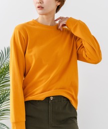 【C-FORTPOINT/フォートポイント】【抜群の伸縮性を誇るフライス素材を使用】ストレッチフライスクルーネックロンT カットソー 柔らかい レイヤード シンプル オンオフ