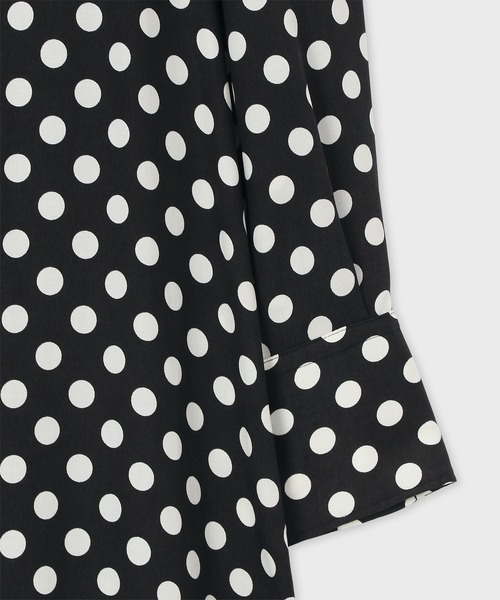 Paul Smith(ポールスミス)の「ウィメンズ "Polka" シャツワンピース / 265312 733D(ワンピース・レディース・ブラック・40)」の6枚目の写真