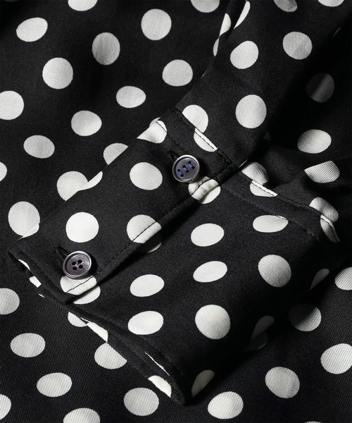 Paul Smith(ポールスミス)の「ウィメンズ "Polka" シャツワンピース / 265312 733D(ワンピース・レディース・ブラック・40)」の4枚目の写真