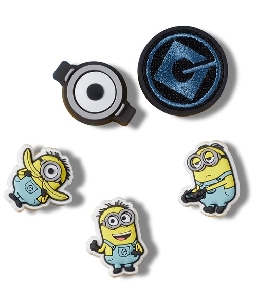 crocs（クロックス）の「crocs/クロックス MINIONS 5PCK（シューズアクセサリー・レディース・マルチ・FREE）」の2枚目の写真